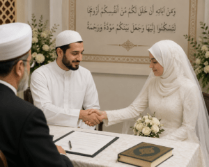 عقد الزواج بغير العربية..