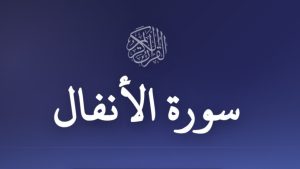 سورة الأنفال..