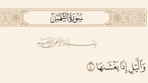 تتضمن سورة الشمس مجموعة من الآيات التي تقسم بمظاهر عظيمة من مظاهر قدرة الله سبحانه وتعالى في الكون، فتبدأ بقوله تعالى: "والشمس وضحاها"، ثم "والقمر إذا تلاها"، ثم "والنهار إذا جلاها"، وبعدها "والليل إذا يغشاها".
