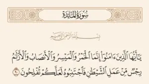 «يا أيها الذين آمنوا إنما الخمر»..