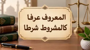 قاعدة «المعروف عرفا كالمشروط شرطا» وأثر العرف في الأحكام الفقهية